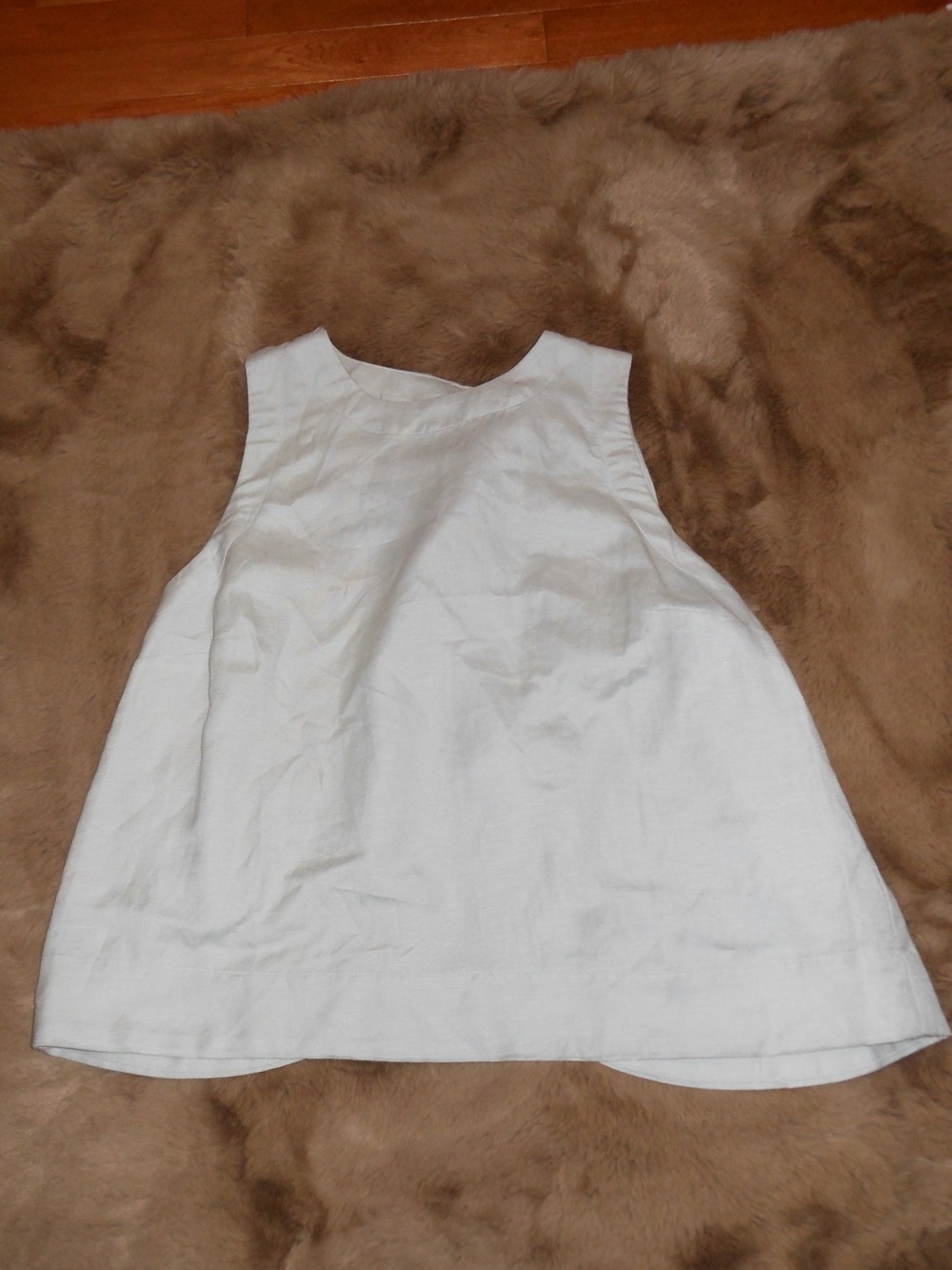 LOFT White A-Line Sleeveless Tank